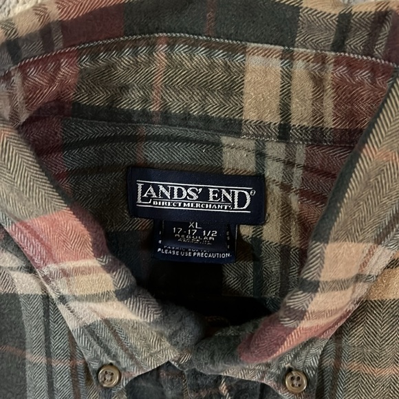 Lands End Flannel - Picture 2 of 6
